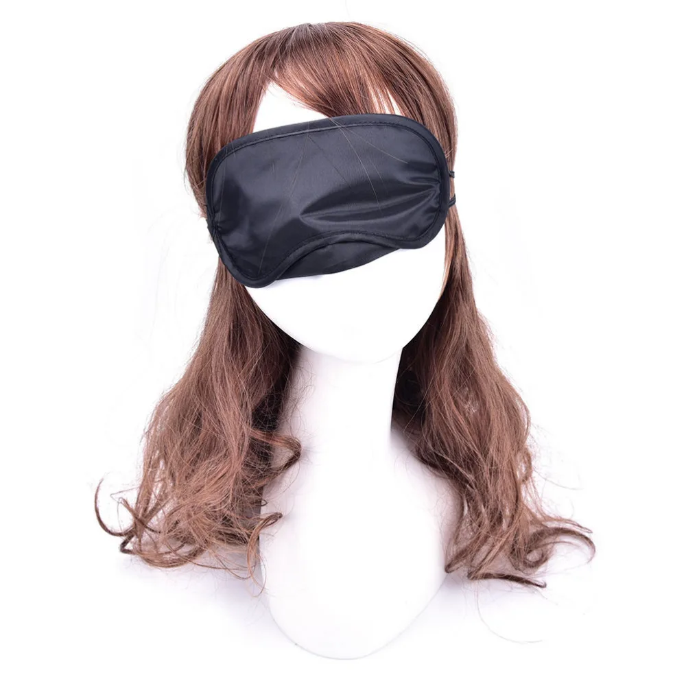 

10pcs/lot Soft Eye Shade Nap Cover Blindfold Sleeping Soft Eye Mask Shade Blindfold Cover Travel Rest Eye Sleeping Mask Satin