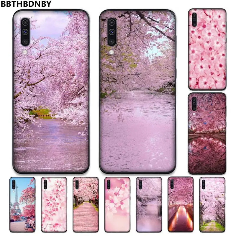 

Cherry blossoms pink flower Phone Case For Samsung galaxy A S note 10 12 20 32 40 50 51 52 70 71 72 21 fe s ultra plus