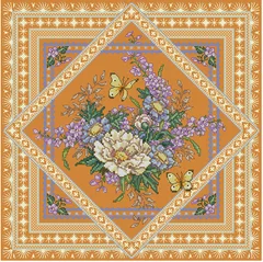 

HH Birds and Peach Blossoms and Birds Counted Cross Stitch Kit Cross stitch RS cotton with cross stitch Dim 35105