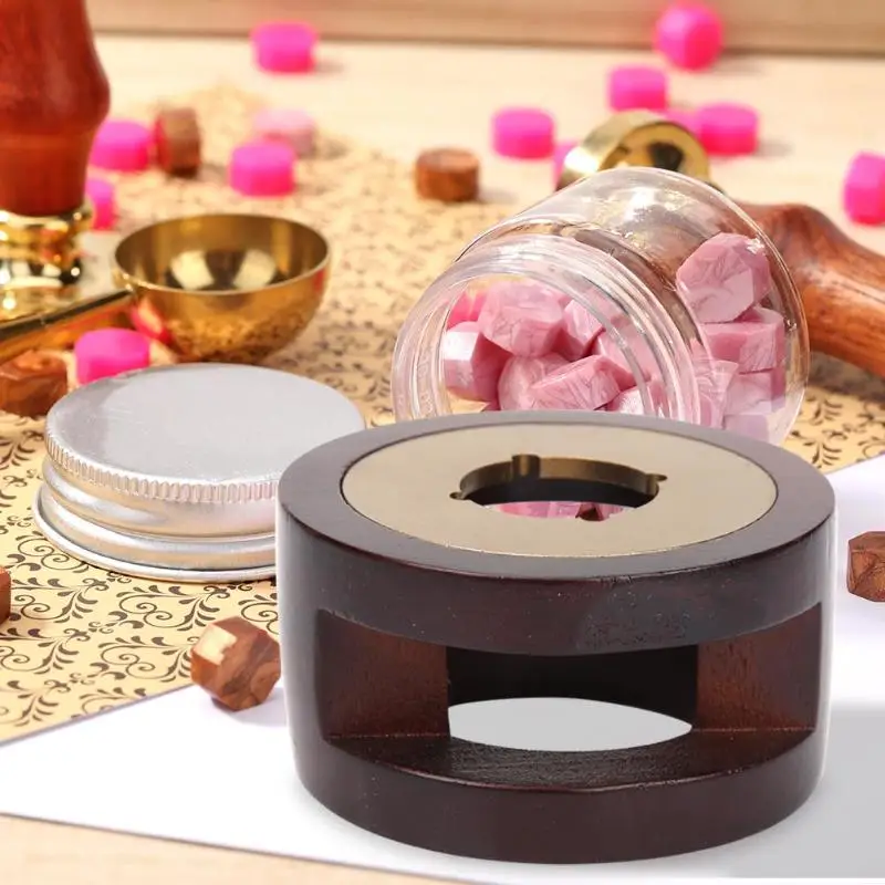 Wooden Wax Warmer Melting Heater Sticks Beads Glue Furnace Tools Hexagon Stove Pot Fire Paint Stamp Tool | Дом и сад