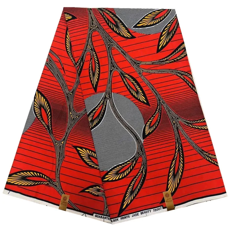 CS551104A5 Хлопковая ткань tissu africain восковая Ткань 6 ярдов африканская ткань Африканский Воск Анкара ткань для платьев - Цвет: CS551104A5