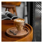 Пивная кружка, 4 размера, 25-250 мл, стеклянная кружка с двойным дном, Хрустальная кружка с черепом, бокал для виски, винный бокал