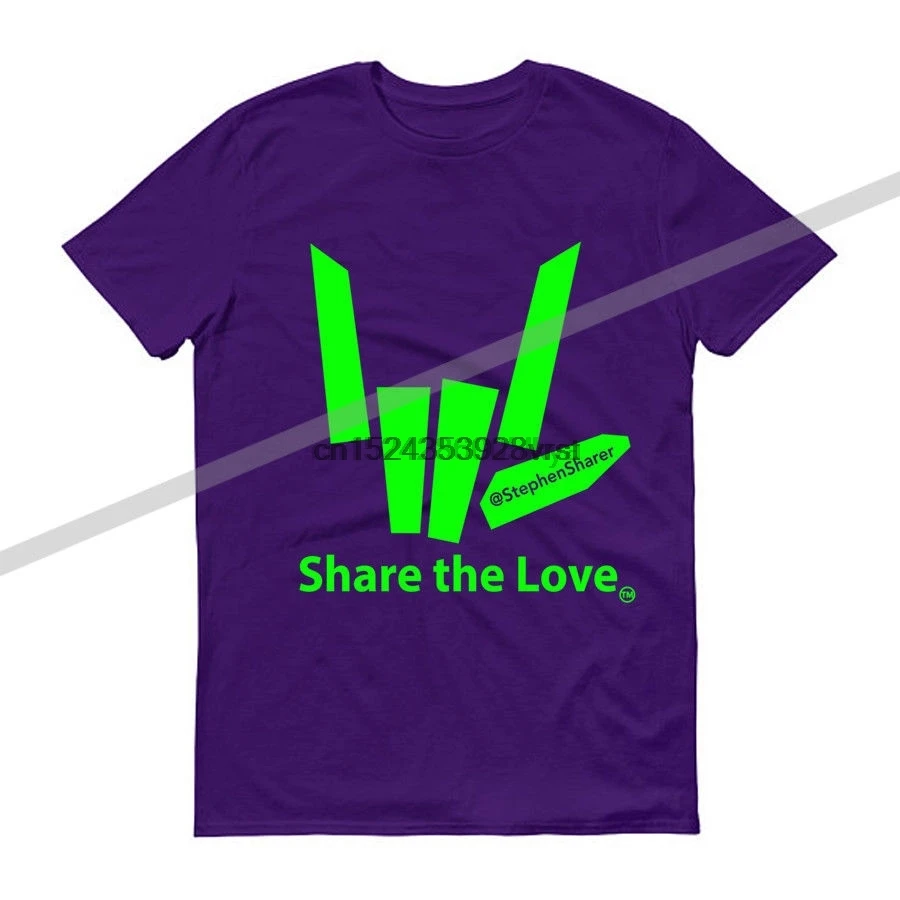 Футболка унисекс с надписью SHARE THE LOVE Стивен шарер Картер |