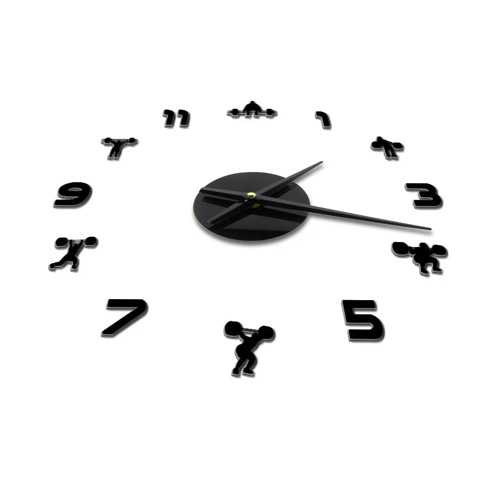 Большие настенные часы для фитнеса и тяжелой атлетики сделай сам гигантские