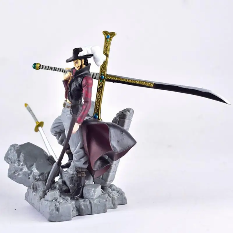 

15Cm One Piece Hawkeye Dracule Mihawk Ornaments Action Figure Pvc Collection Model Toy Anime Figure Toys for Kids