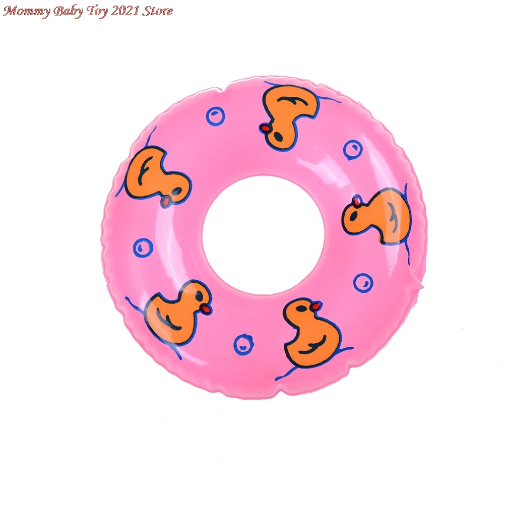 

1 Pcs Swimming Buoy Lifebelt Ring For Babi Doll Accessories For Monster Toys Dolls,Baby Toys Best Gift Pink Blue