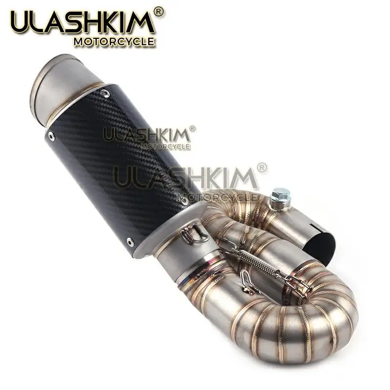 E mark Мотоцикл углеродного волокна глушитель Контактное звено трубы для HONDA CBR1000RR