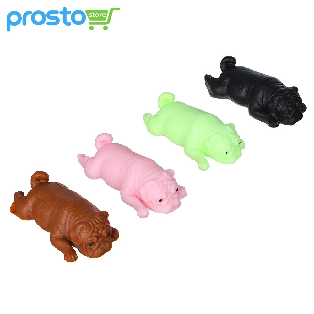 СИЛИКОНЧИК В ВИДЕ СОБАЧКИ / ПРИКОЛЬНАЯ ИГРУШКА ЖМЯКАЛКА( цена за 2 штуки)