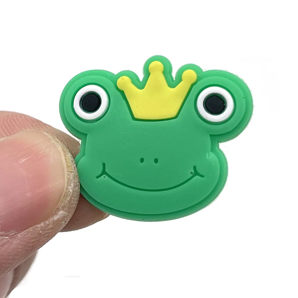 Новинка 1 шт. jibz Симпатичные Подвески для обуви в виде улыбающейся лягушки DIY