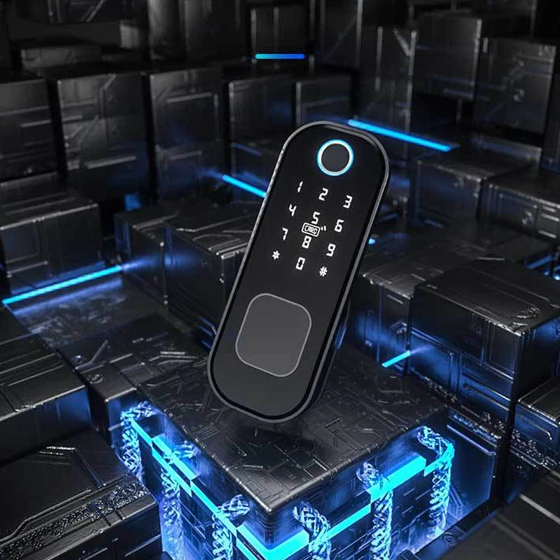 

Fingerprint Door Lock Electronic 13.56Mhz Password Phone APP Unlock Support Tuya / Smartlife