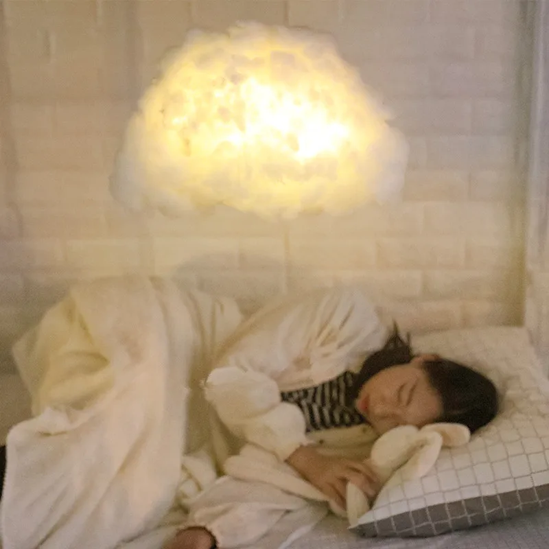 DIY ручной работы Милый хлопковый светильник в форме облака подвесной Ночник для
