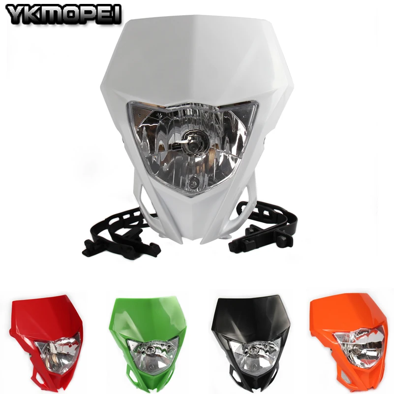 

Universal Motorcycle 35W Headlight Fairing For Yamaha WR250F WR450F Kawasaki KLX KX Motocross Head Light Headlamp Dirt Bike