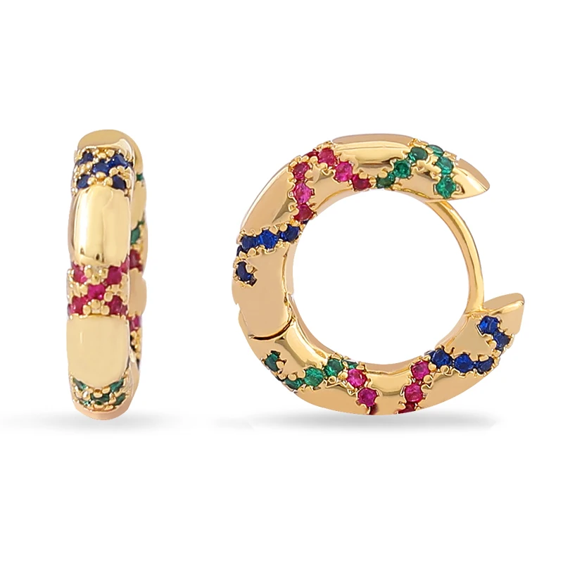 Горячая Распродажа Бохо Huggies маленькие серьги кольца ювелирные изделия Модные