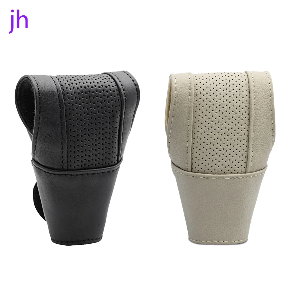 

Lether Car Accessories Gear Shift Knob Collars Cover Protect Auto Gearbox Gearshift Stick Handle Level Change Case Protection