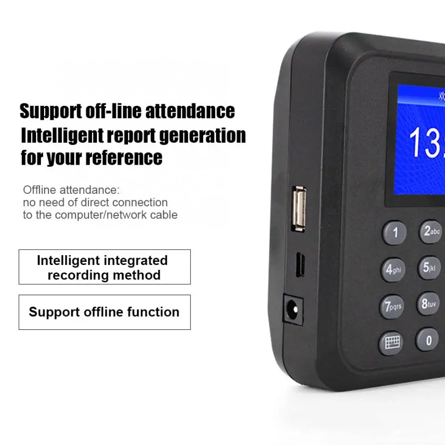 2 4-дюймовый экран биометрическая машина для учета отпечатков пальцев пароля