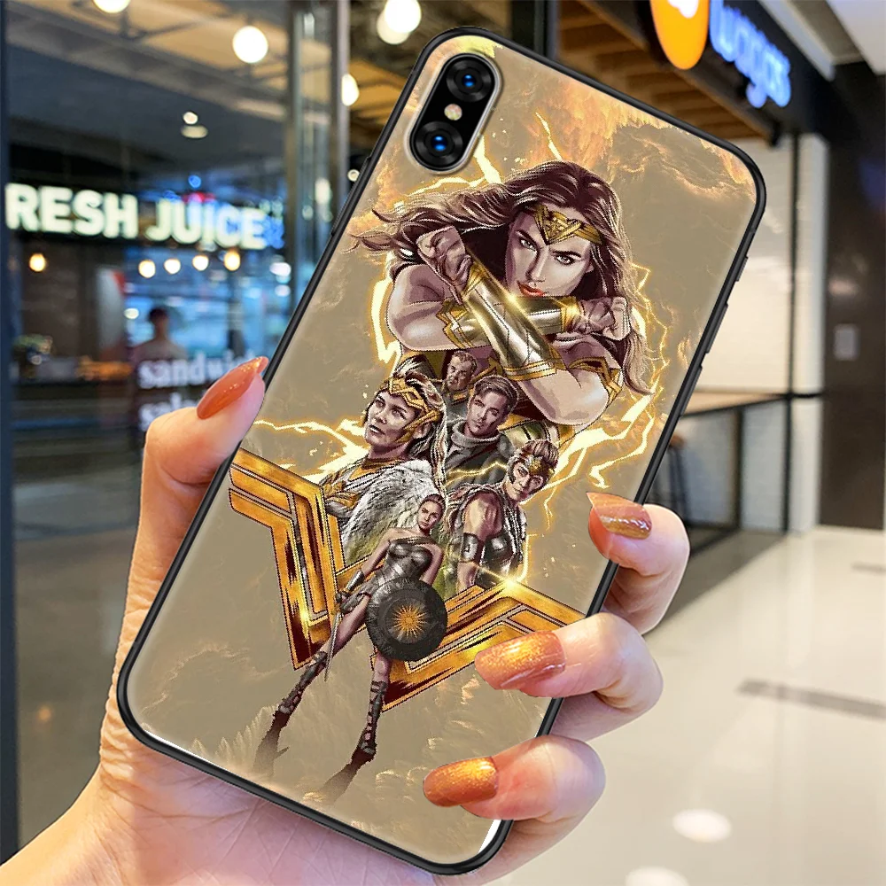 

Wonders movie Woman Phone Case Cover Hull For iphone 5 5s se 2 6 6s 7 8 12 mini plus X XS XR 11 PRO MAX black painting