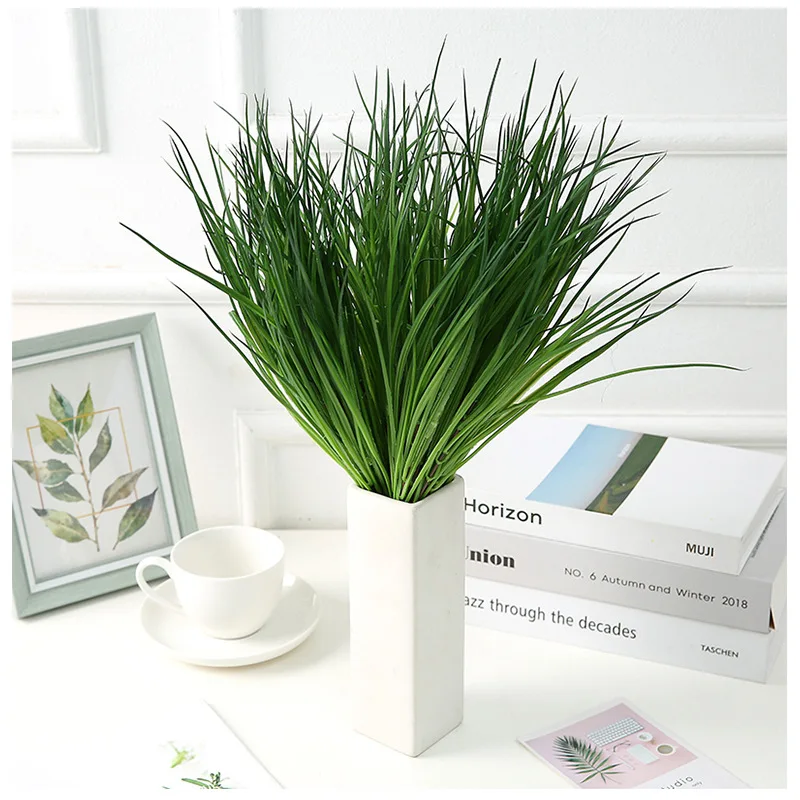 

High Quality Artificial Green Plants Spring Grass Home Garden Office Balcony Steps Spring Grass Decoration DIY Fake Green Plants