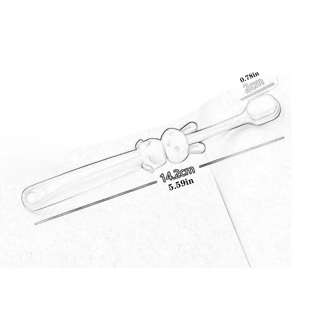 

2-12 Years Old Bunny Infant Deciduous Teeth Soft Toothbrush High Density Soft Bristle Children's Oral Hygiene