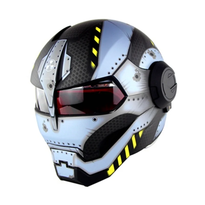 Soman SM515 Железный человек откидной Полнолицевой Ретро casco paracete motocicleta
