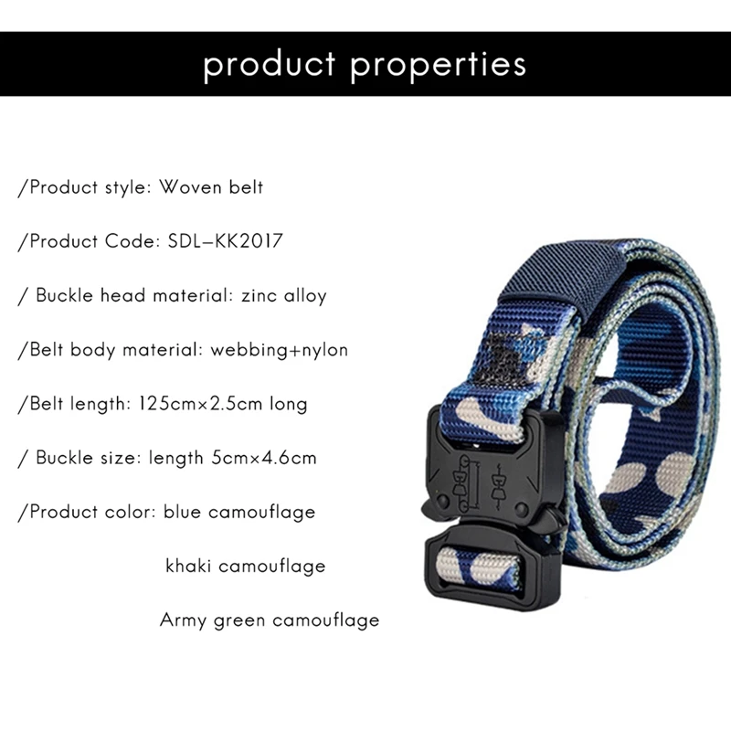 

Korean Style Trend Personality Fashion Men's Belt Student Outdoor Sports Multifunctional Belt