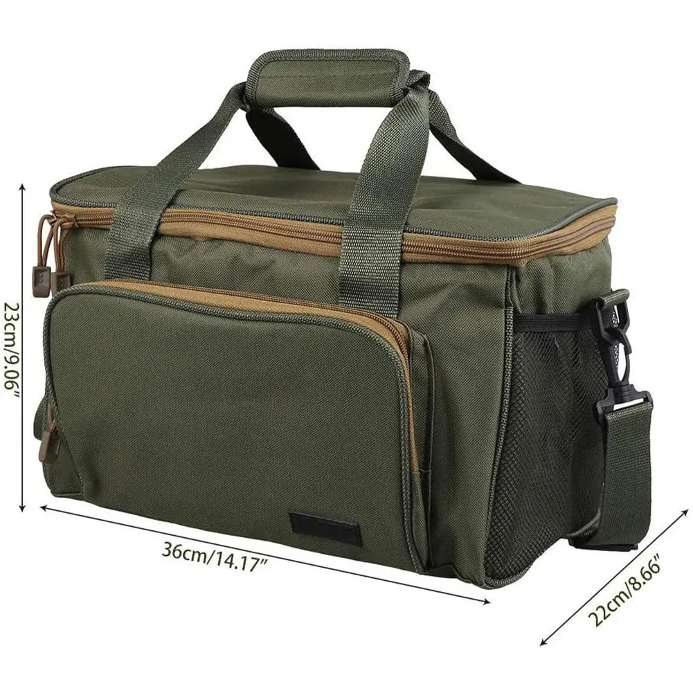 

Multifunctional Waterproof Fishing Bag Outdoor Sports Waist Pack Fishing Lures Gear Storage Bag Single Crossbody Bags 600D