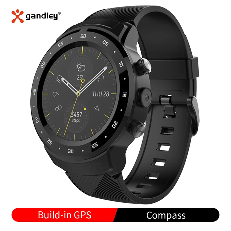 Gandley 4G LTE Смарт часы для мужчин Wifi GPS Android Smartwatch С sim картой Bluetooth Вызов