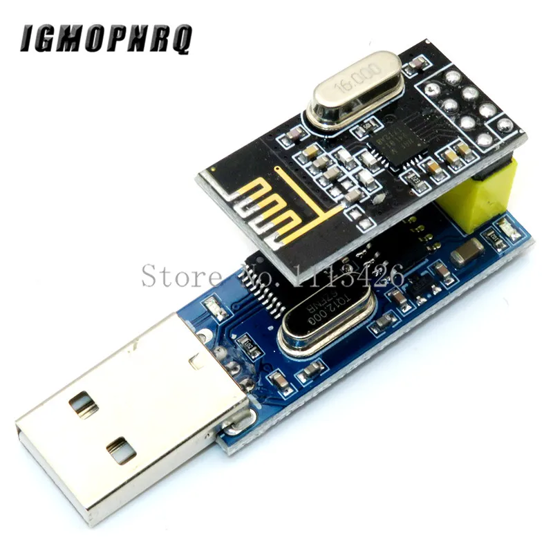 Плата адаптера CH340T с USB на последовательный порт + 2 4G NRF24L01 беспроводной модуль для