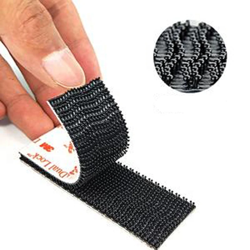 3M Дуал Лок Черная Самоклеящаяся Лента Крепежа Грибок Перекрываемая Швейная Обувь.