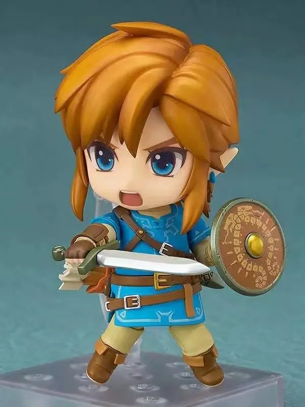

New Hot 10cm Horse Riding Breath Of The Wild Link Action Figure Toys Collection Doll Christmas Gift With Box