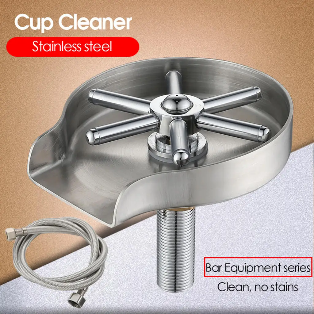 

Press Type Cup Washer Cup Washing Machine Glass Rinser for Cafes Kitchen Sink Accessories