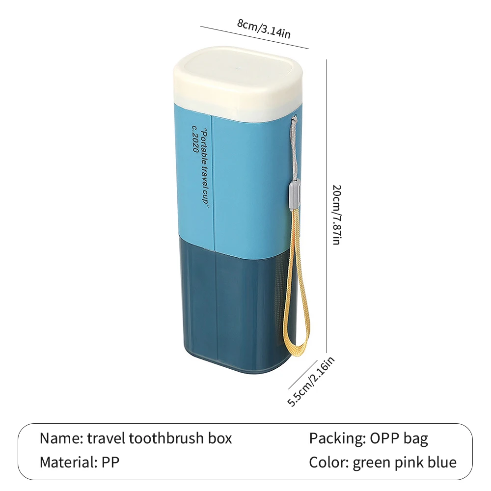 

Toothbrush Storage Case Outdoor Travel Outgoing Portable Toiletries Organizer Storage Box Cup Toilet Storage Box Bathroom Supply