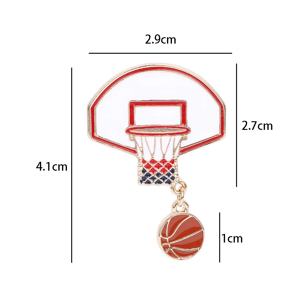 Новые заколки и броши эмалированные для баскетбола любителей эмалевые значки