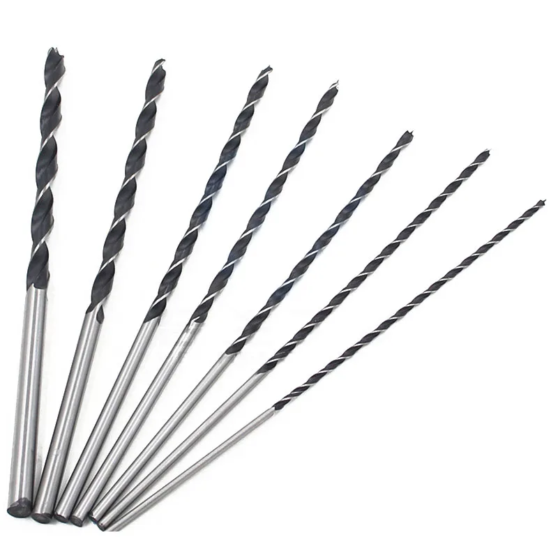 Набор длинных сверл по дереву 7 шт. 4 мм 5 6 8 10 12 X 300 мм|Сверла| |