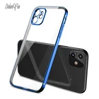 11 13 Pro Чехол decareyao Оригинальный модный тонкий чехол с покрытием для Apple iPhone 12 11 13 Pro Max чехол Матовая мягкая защита