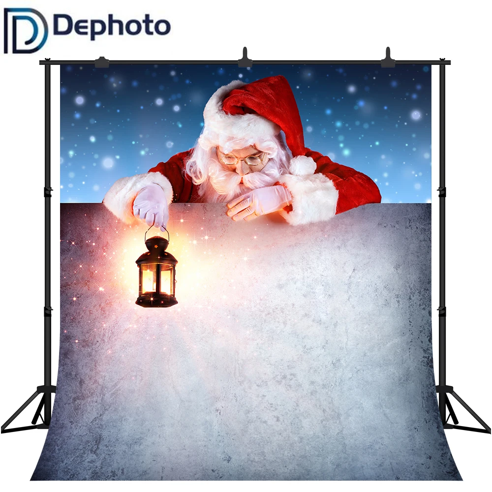 Фотофоны для фотосъемки Веселый Рождественский Санта Клаус подарок кирпичная стена Зимний снег Виниловый фон для студийной фотосъемки