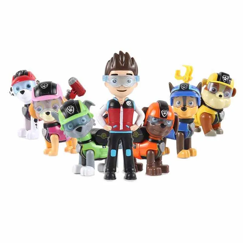 Paw Patrol Bus Car Patrulla Canina Lookout Tower аниме фигурка с музыкой ПВХ фигурки самолетов детские