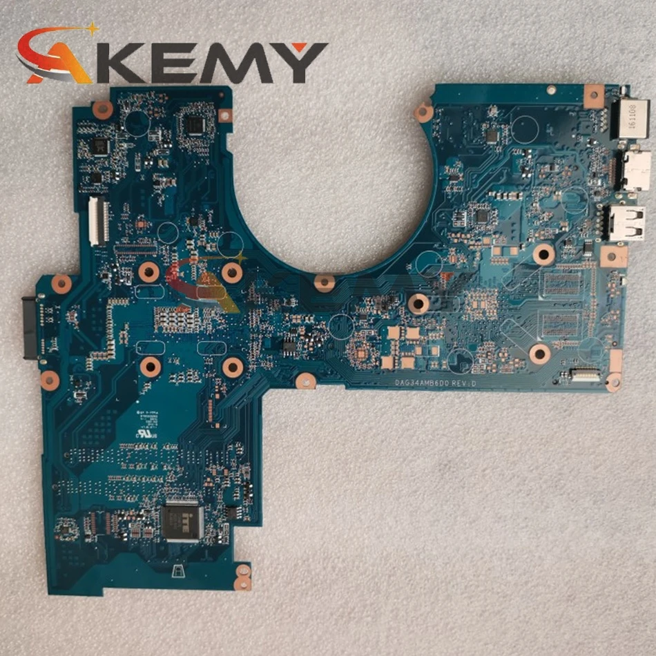 Kaufen 913604-001 913604-501 913604-601 Für TPN-Q172 HP 15-AU Laptop Motherboard DAG34AMB6D0 Mit I7-7500U CPU DDR4 Test 100% OK