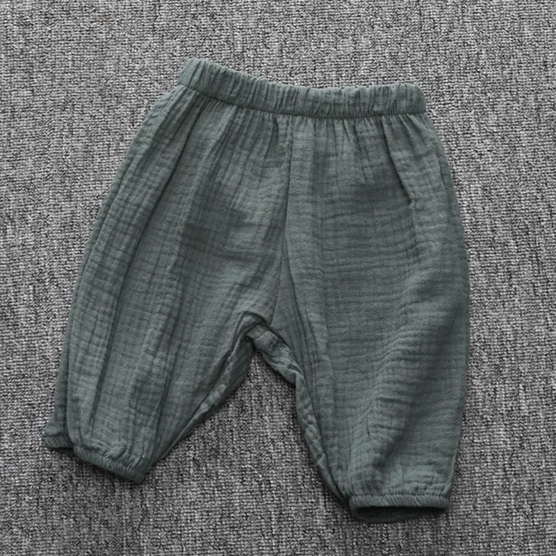 2020 летние брюки для мальчиков и девочек повседневные хлопковые шаровары Детские