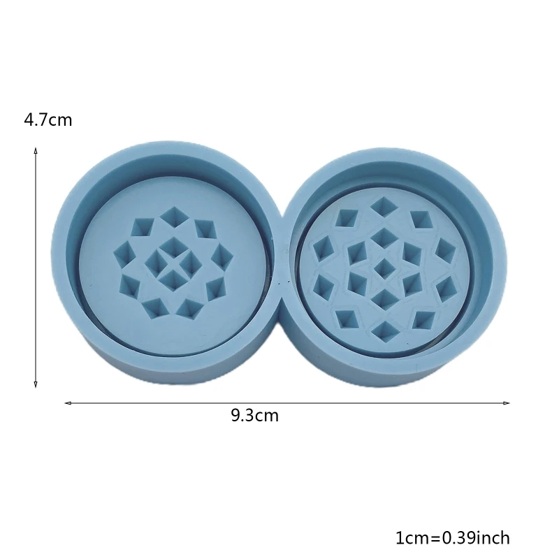 

Epoxy Resin Mold Tobacco Grinder Leaf Herbal Herb Smoke Spice Crusher Silicone Mould DIY Crafts Making Tools