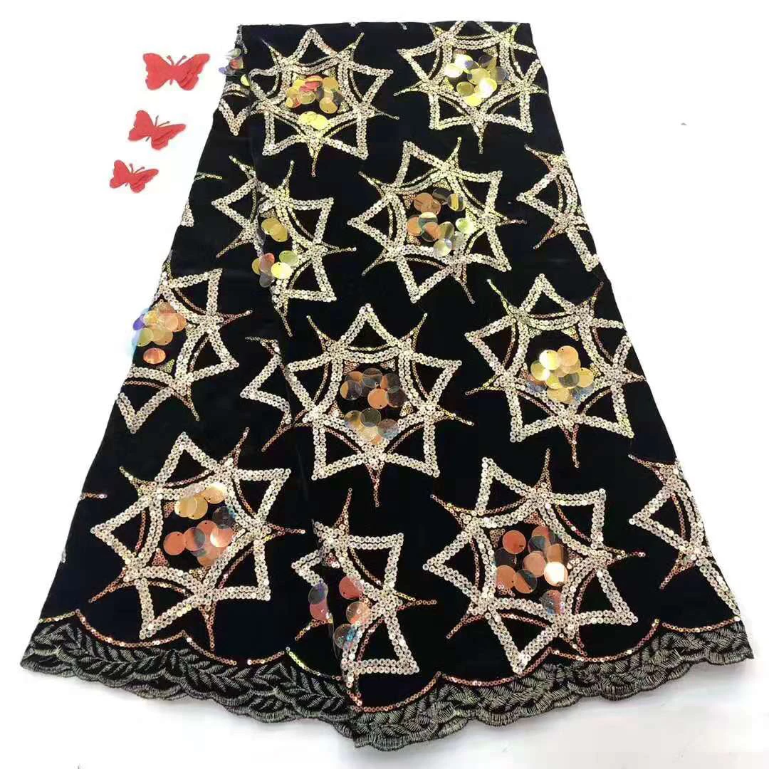 

Африканская блестящая кружевная ткань с блестками, французская кружевная ткань 2022, свадебное платье высокого качества FJ34201