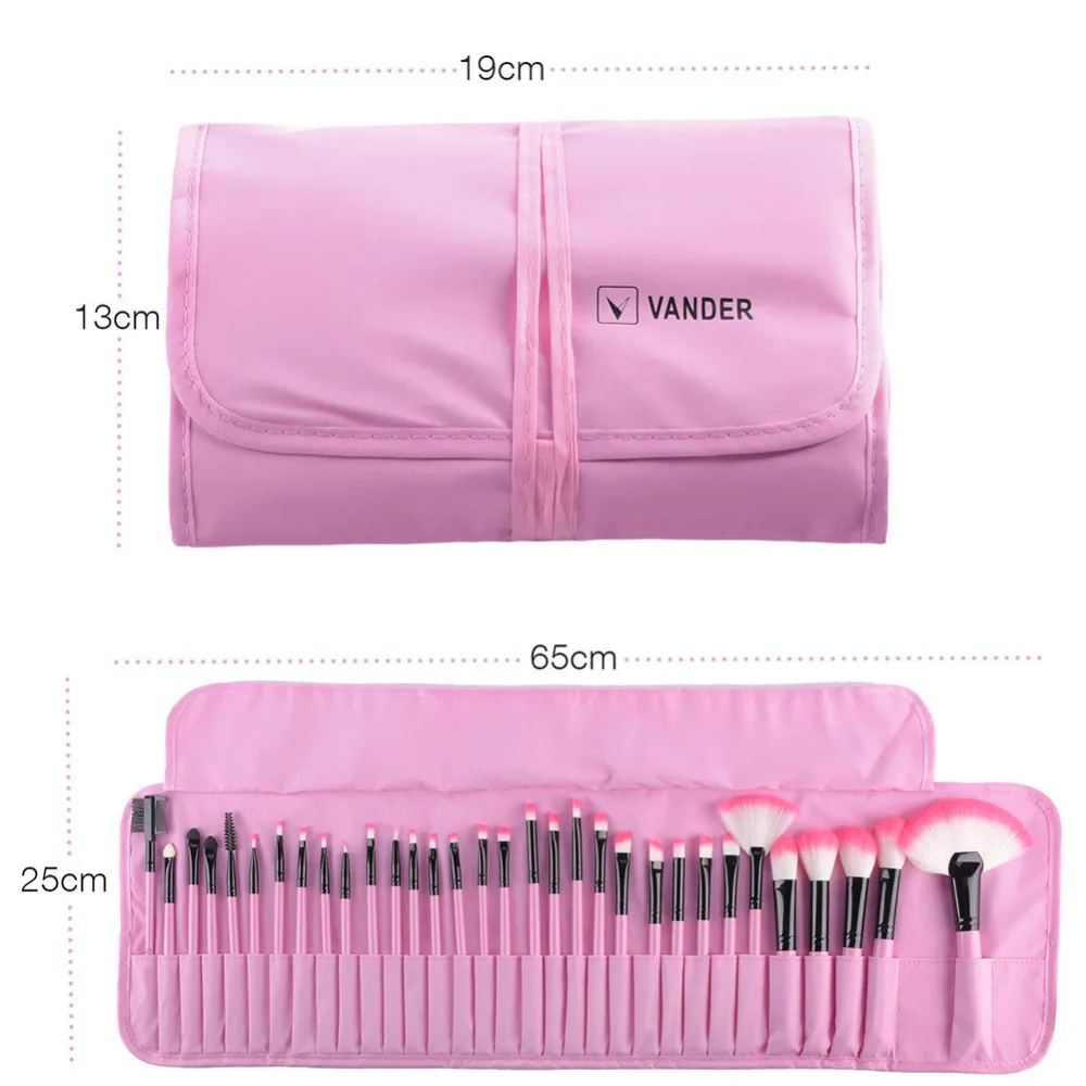 

32 professional makeup brush set, makeup powder, beauty cosmetics tool set, soft eye shadow with lip bag, needle saw pen