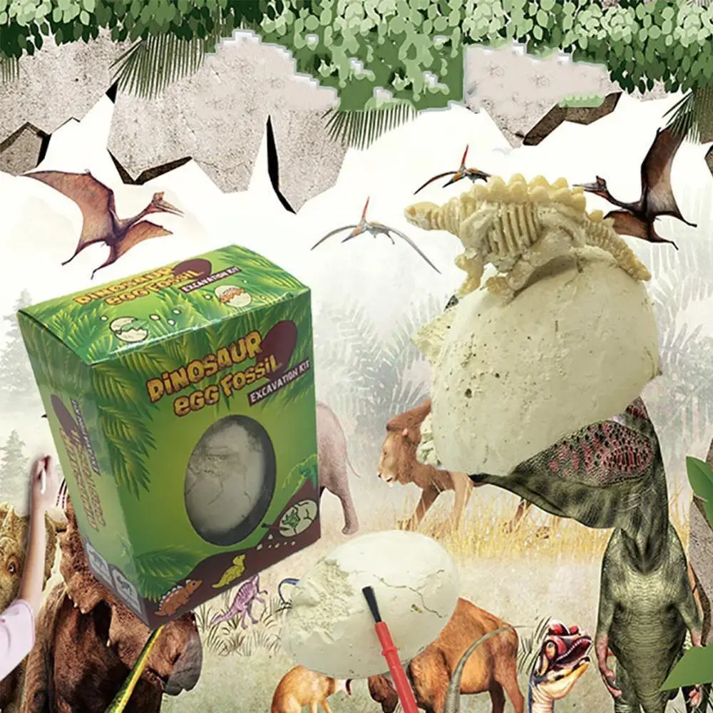 DIY динозавр яйца игрушка Новинка копающие ископаемые детские игрушки животные