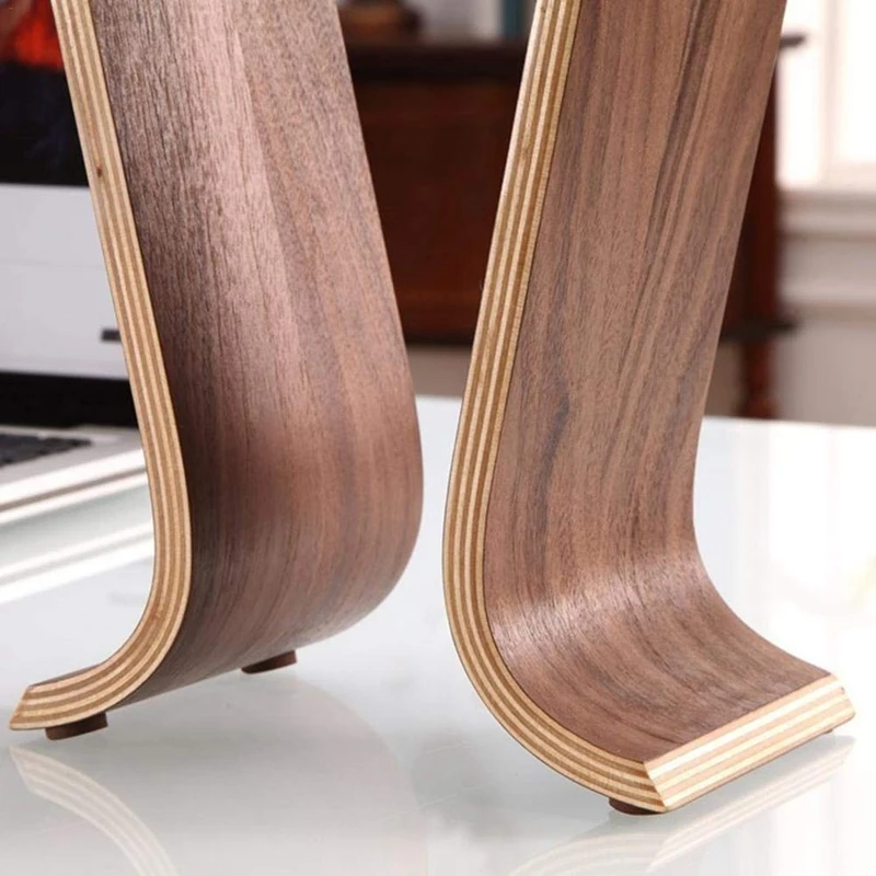 Подставка для наушников держатель вешалка гарнитуры деревянный стол стойка