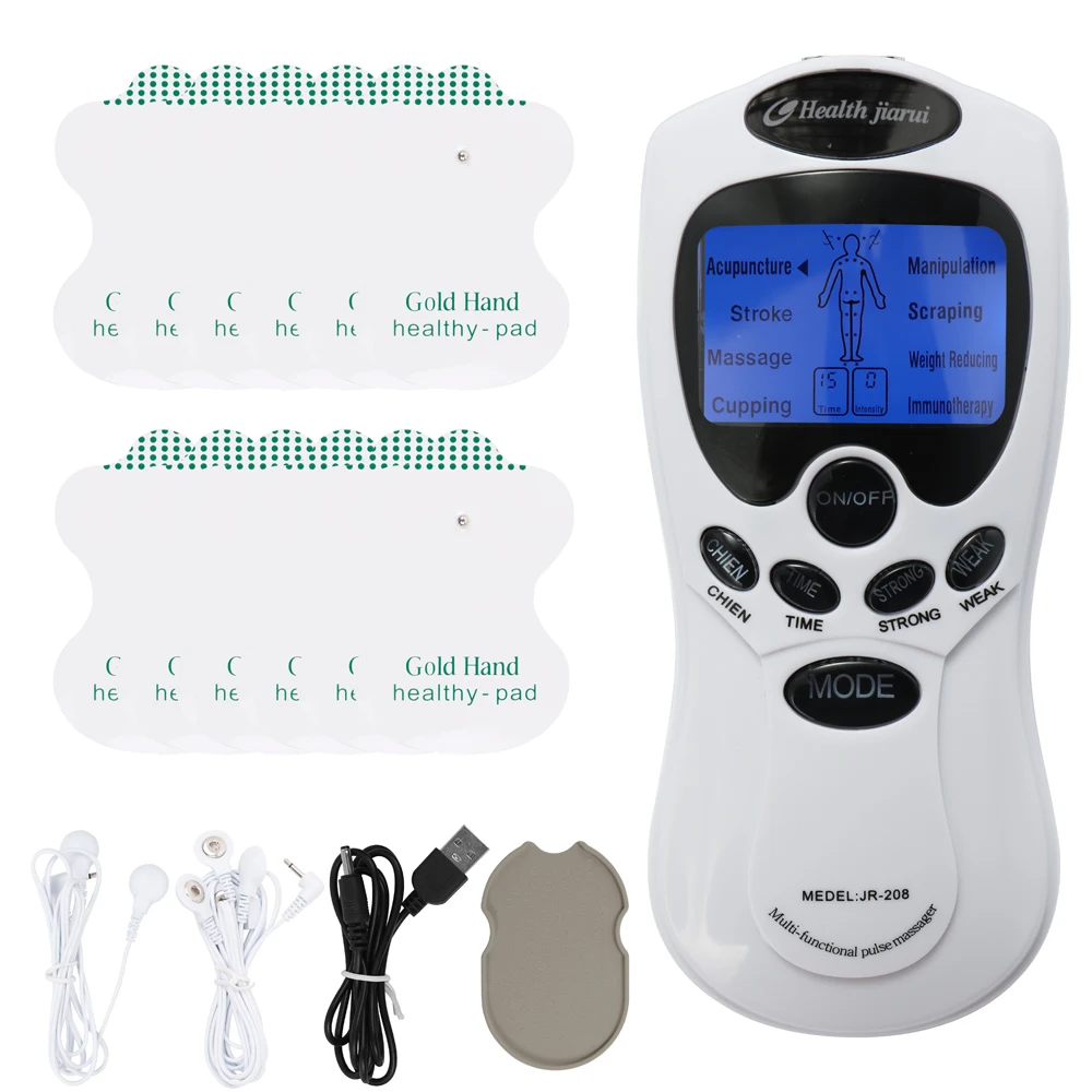 Портативный бытовой электрический стимулятор мышц Цифровой Меридиан массажер машина для терапии акупунктурой для похудения