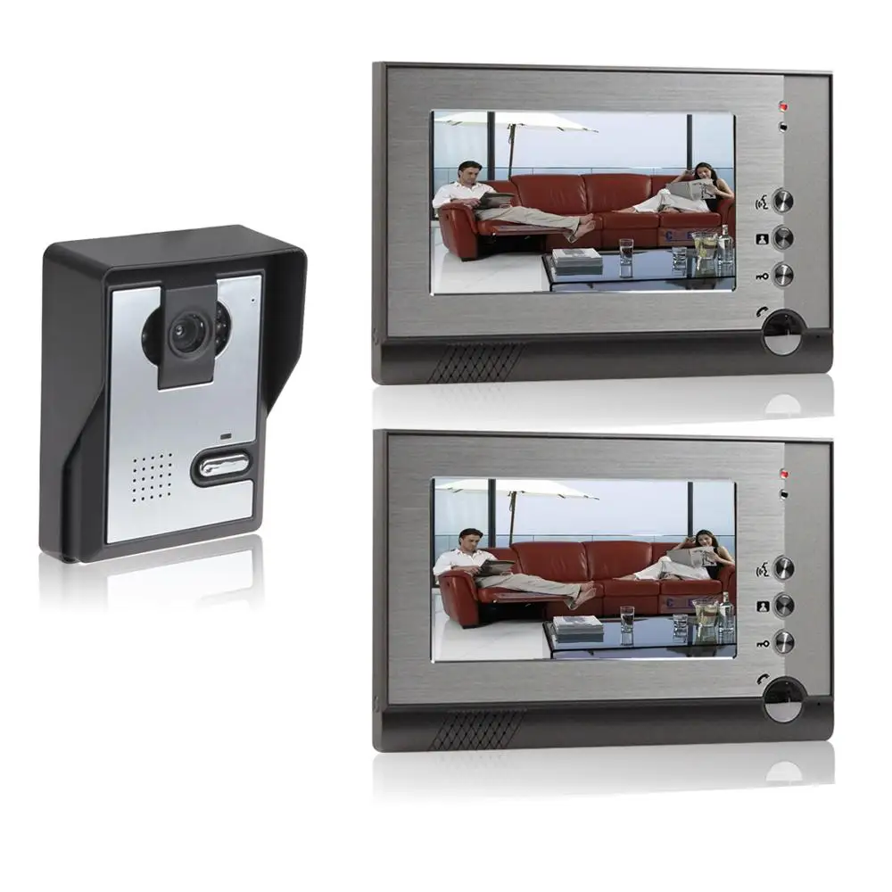 Визуальный домофон 7 &quotTFT lcd проводной видео система внутренний монитор 1000TVL