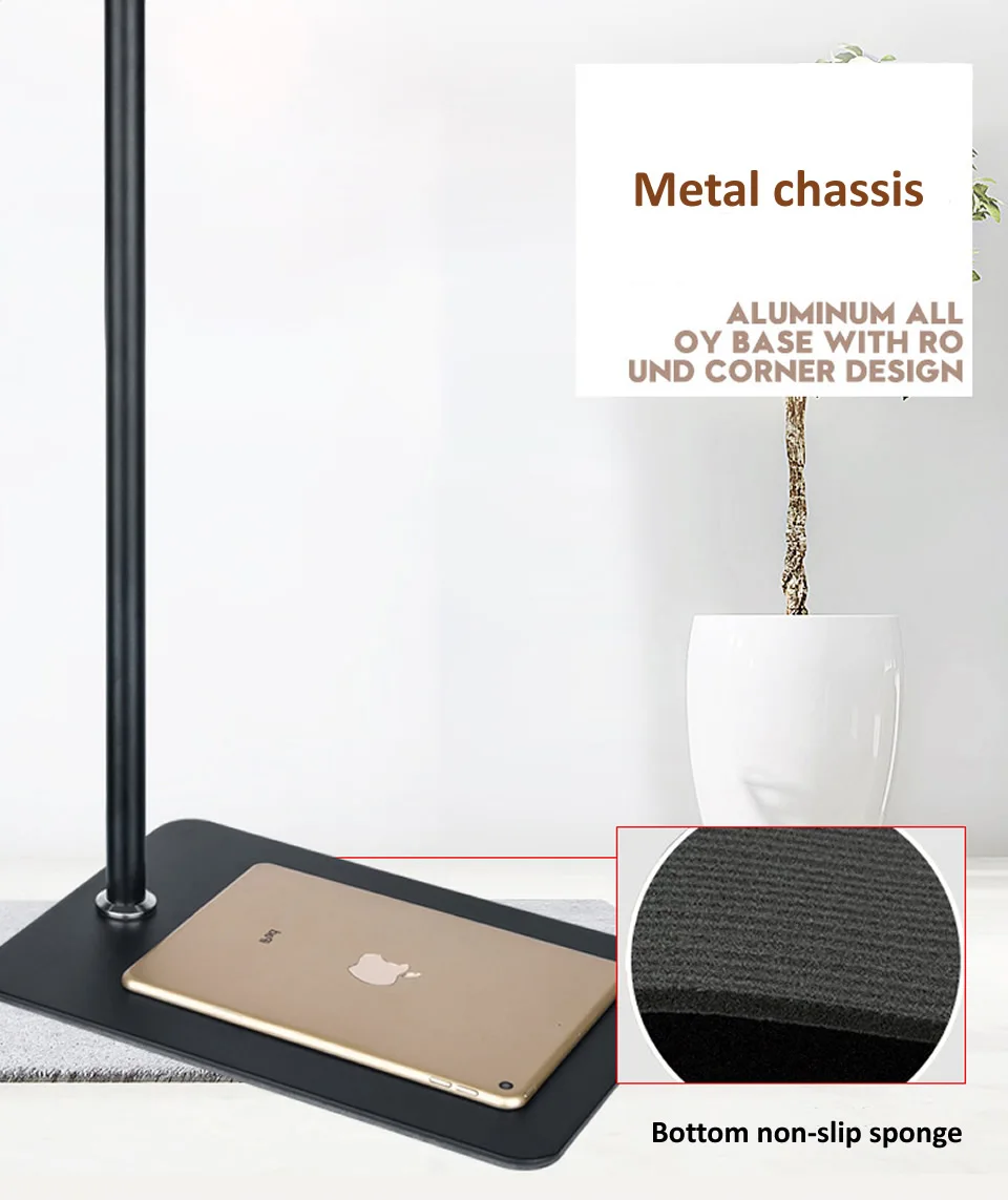 outmix 175cm liftable foldable arm floor tablet phone stand holder support for 4 11inch iphone ipad pro11 10 2 lounger bed mount free global shipping