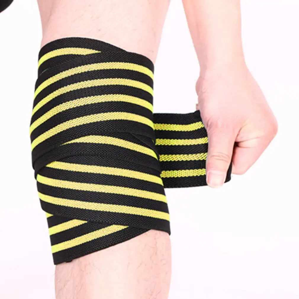 Высокие эластичные удобные унисекс спортивные наколенники для спортзала