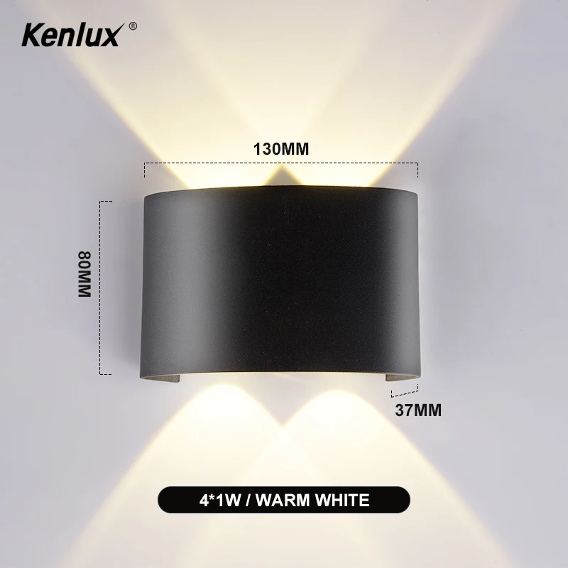 Kenlux 4 Вт наружный фонарь внешний настенный энергосберегающий светодиодный