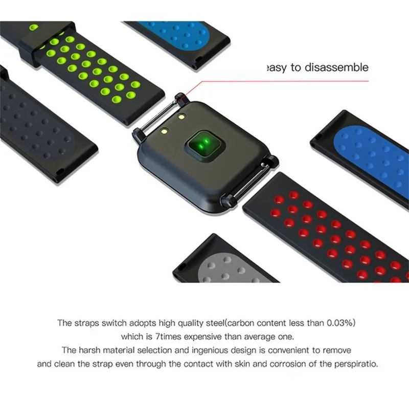 

a Smart Wristband Activity Track Sport Fitness Monitor Smart Band Heart Rate Blood Pressure Monitor Smart Watch