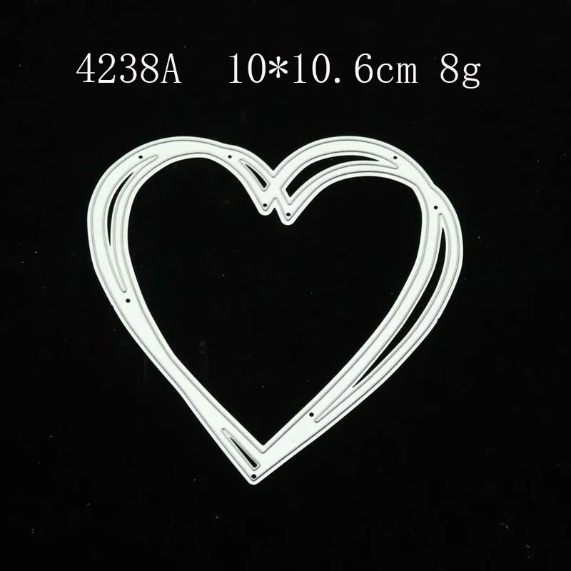 

2021 New Arrival Overlapping Heart DIY Metal Cutting Dies Craft Stencil for Scrapbooking Card Make Mould Sheet Decor Template